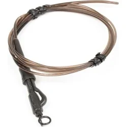 Do wyczerpania zapasów Zestaw z bezpiecznym klipsem Korda Dark Matter Hybrid Lead Clip Leader 100cm/18,1kg, Clay