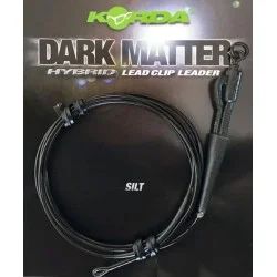 Łatwy zwrot Zestaw z bezpiecznym klipsem Korda Dark Matter Hybrid Lead Clip Leader 100cm/18,1kg, Silt