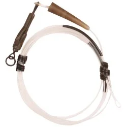 Nowy Zestaw z bezpiecznym klipsem Korda Dark Matter Hybrid Lead Clip Leader 100cm/18,1kg, Clear