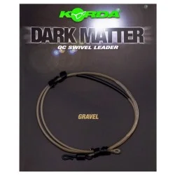 Nowy Przypon Korda Dark Matter Leader QC Swivel 50cm/18,1kg, Gravel