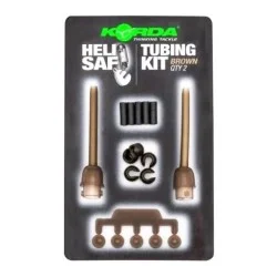 Wybór klientów Wypinający klips helikopterowy Korda Heli Safe Tubing Kit Brown (2szt.)