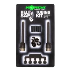Bezpieczne zakupy Wypinający klips helikopterowy Korda Heli Safe Tubing Kit Green (2szt.)
