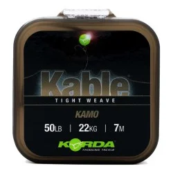 Ostatnie sztuki Plecionka przyponowa Korda Kable Tight Weave 22kg, Kamo