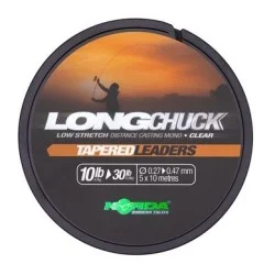 Żyłka przyponowa Korda Long Chuck Tapered Leaders 5x10m, Clear Sprawdź teraz