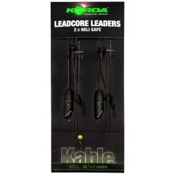 Zestaw helikopterowy Korda Leadcore Leader Heli-Safe 100cm, Weed/Silt (2szt.) Dodaj do koszyka