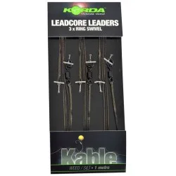 Przypon Korda Ring Swivel Leadcore Leaders 100cm, Weed/Silt (3szt.) Zamów teraz