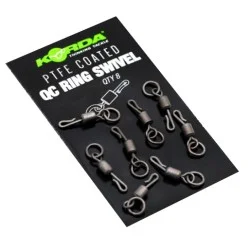 Krętlik z szybkozłączką Korda PTFE QC Ring Swivel (8szt.) Dodaj do koszyka