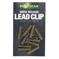 Wyprzedaż Bezpieczny klips Korda Quick Release Lead Clip Gravel/Clay (10szt.)