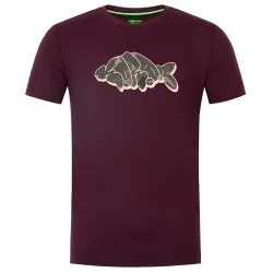 Koszulka Korda Outline Tee Burgundy Wyprzedaż