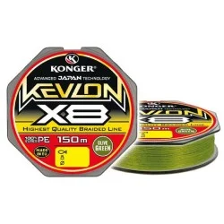 Okazja Plecionka Konger Kevlon X8 150m, Olive Green