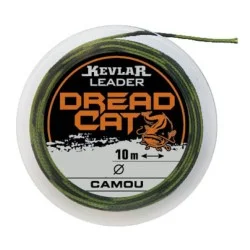 Ostatnie sztuki Plecionka przyponowa Konger Kevlar Leader Dread Cat 10m, Camou