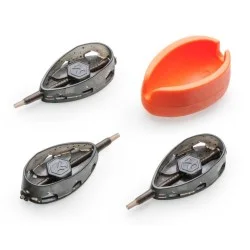 Hit cenowy Zestaw podajników zanętowych z formą Mivardi Method Feeder Set QMR Flat L - 30/40/50g