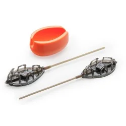 Obniżka ceny Zestaw podajników zanętowych z formą Mivardi Method Feeder Set QMR Grip Long XL - 50/60g