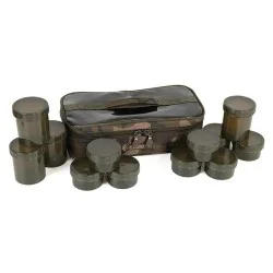 Torba z pojemnikami Fox Camolite 12 Pot Hookbait Case Oferta limitowana